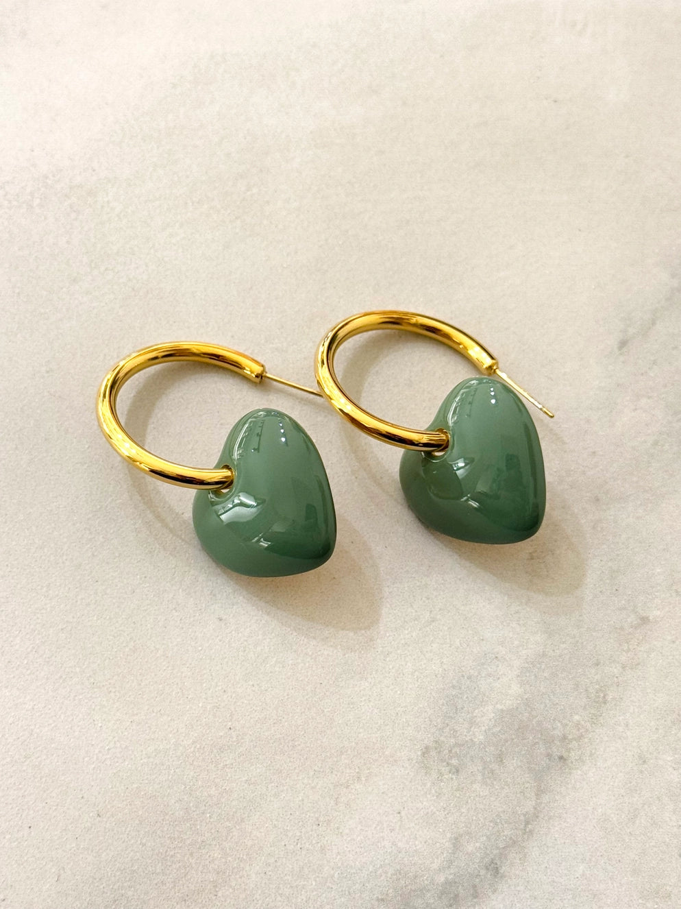 Boucles Coeurs émaillés