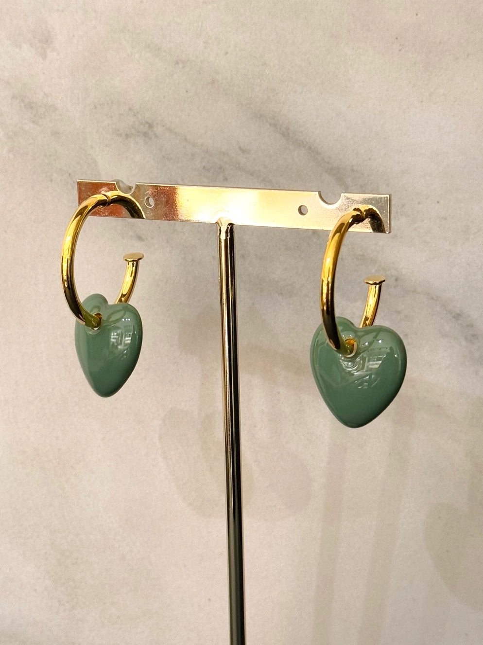 Boucles Coeurs émaillés