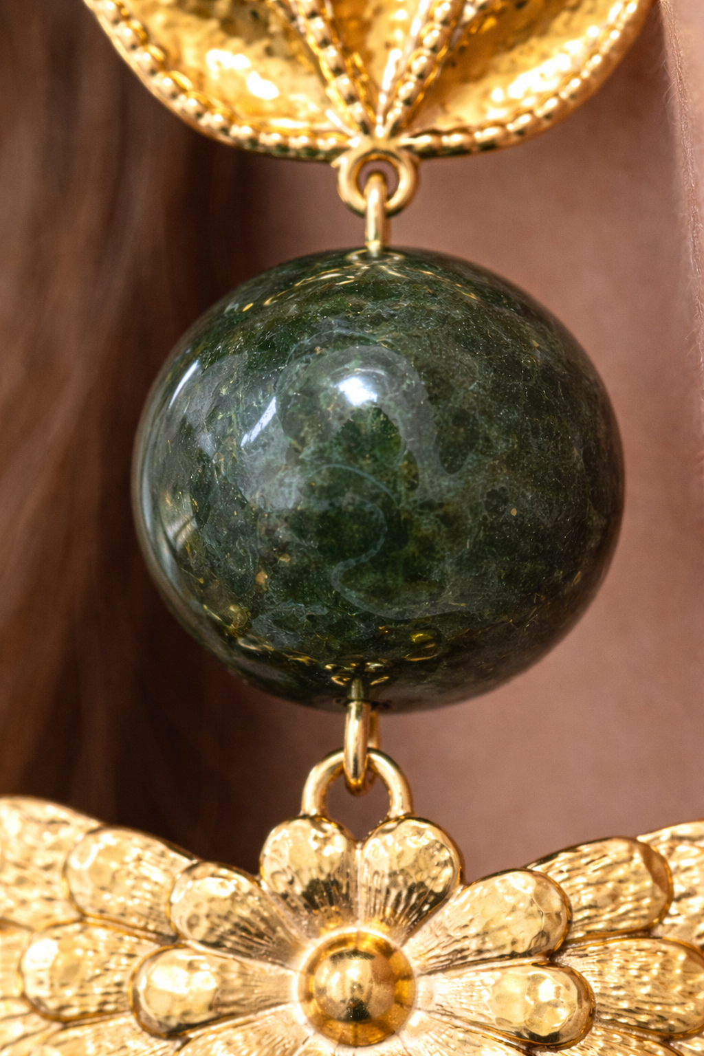 Boucles d'oreilles Paon