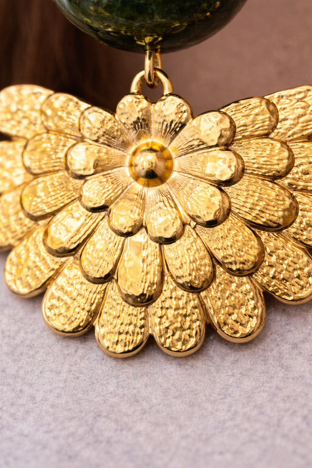 Boucles d'oreilles Paon